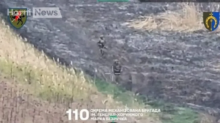 110-та бригада опублікувала відео ліквідації двох росіянок на штурмі – удар завдали дрони